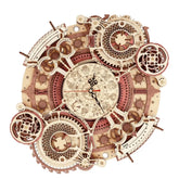3D Holz-Puzzle - Wanduhr